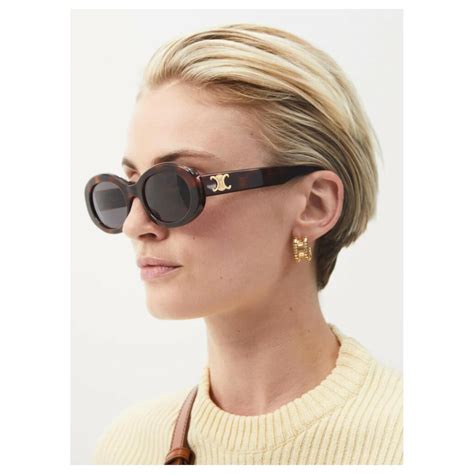 celine sunglasses triomphe brown|Celine online shopping usa.